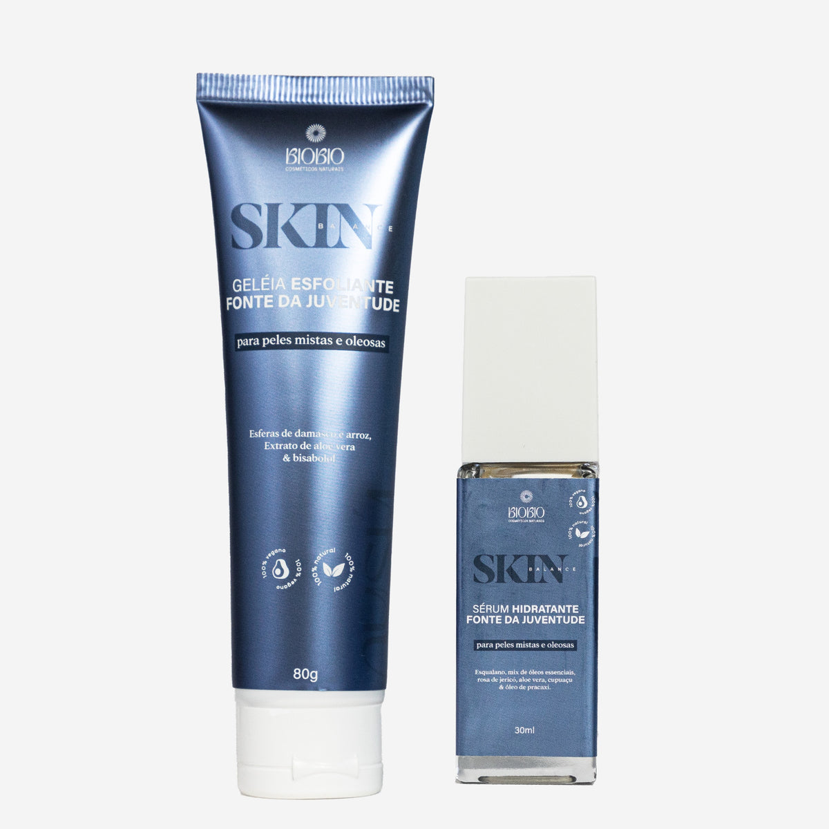 Kit Geleia Esfoliante + Sérum Hidratante para Peles Mistas e Oleosas Fonte da Juventude