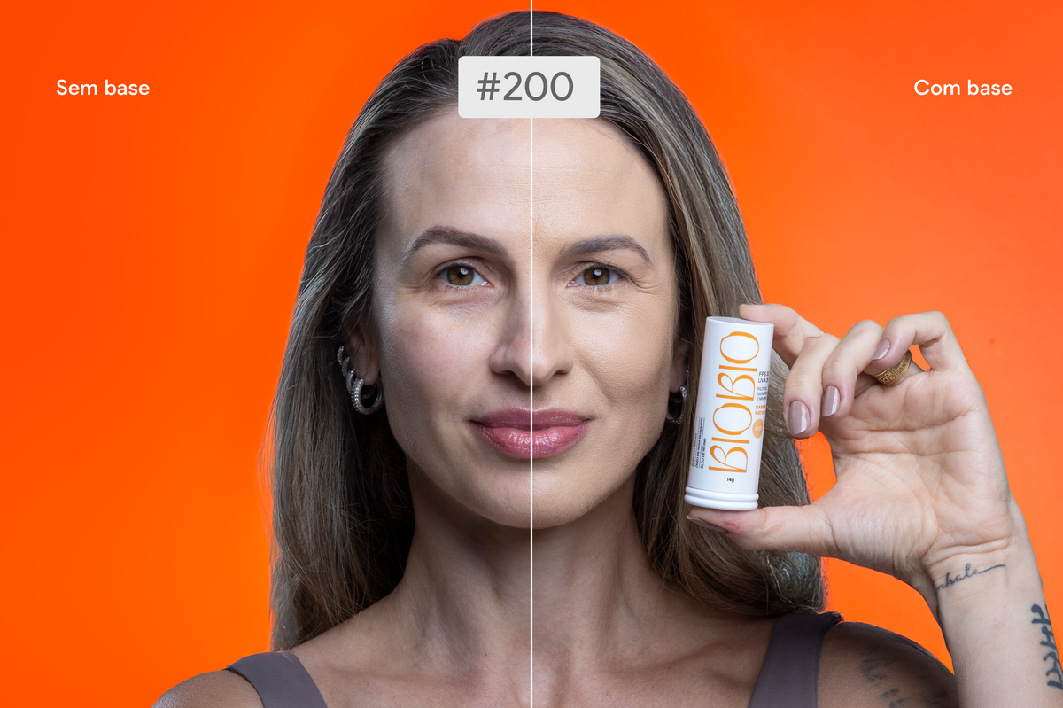 Base Multifuncional em Bastão com Protetor Solar