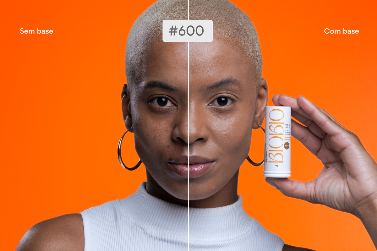 Base Multifuncional em Bastão com Protetor Solar