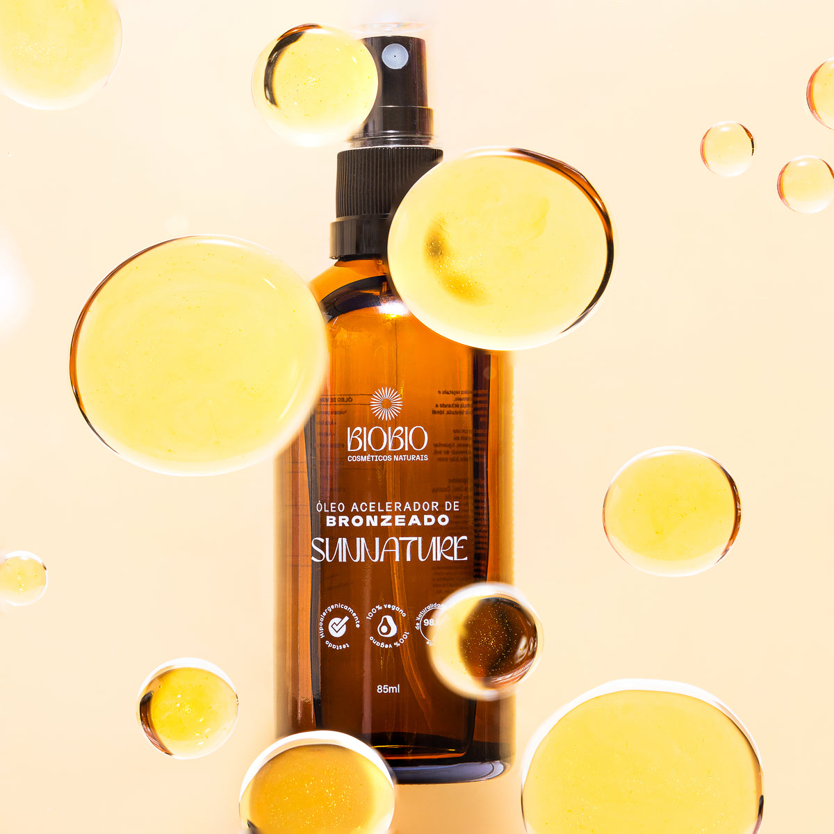 Óleo Acelerador de Bronzeado 98,6% natural