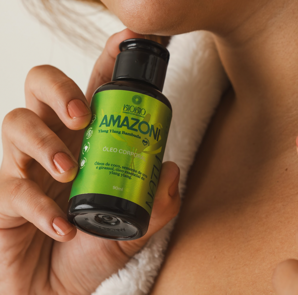 Óleo Corporal Amazoni Bambuda Ylang Ylang 99% Natural