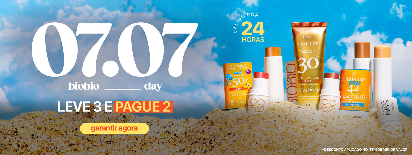 BioBio Day: 60% OFF no 2º produto