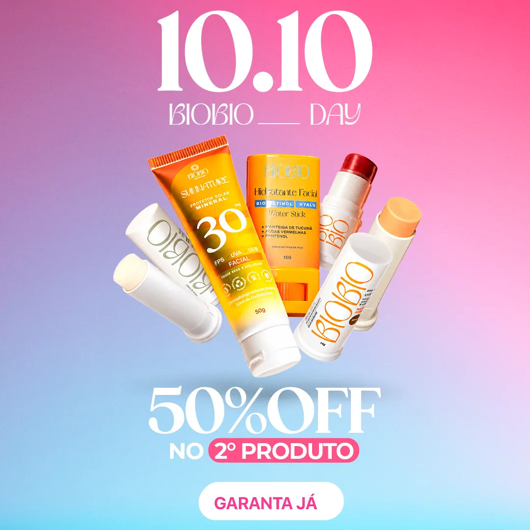 10.10 BioBio Day: 50% OFF no 2º produto, com a Base Multifuncional e o BBS da BioBio.