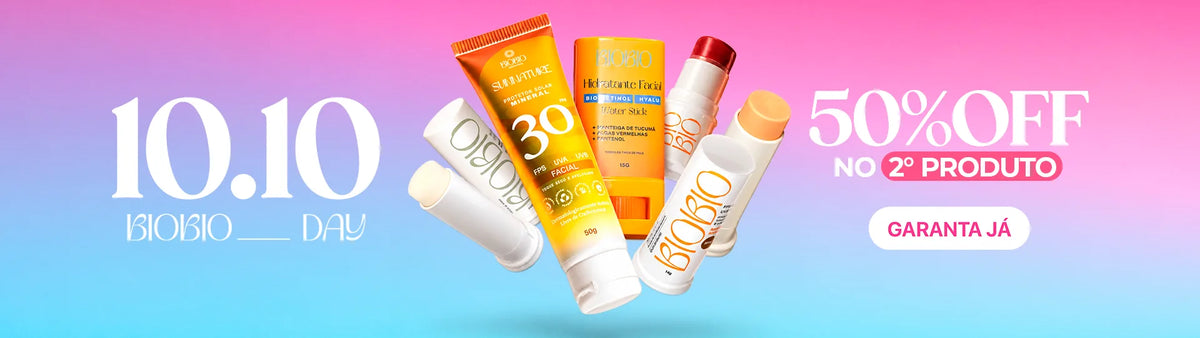 10.10 BioBio Day: 50% OFF no 2º produto, com a Base Multifuncional e o BBS da BioBio.