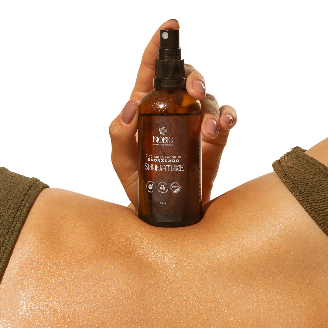Óleo Acelerador de Bronzeado 98,6% natural