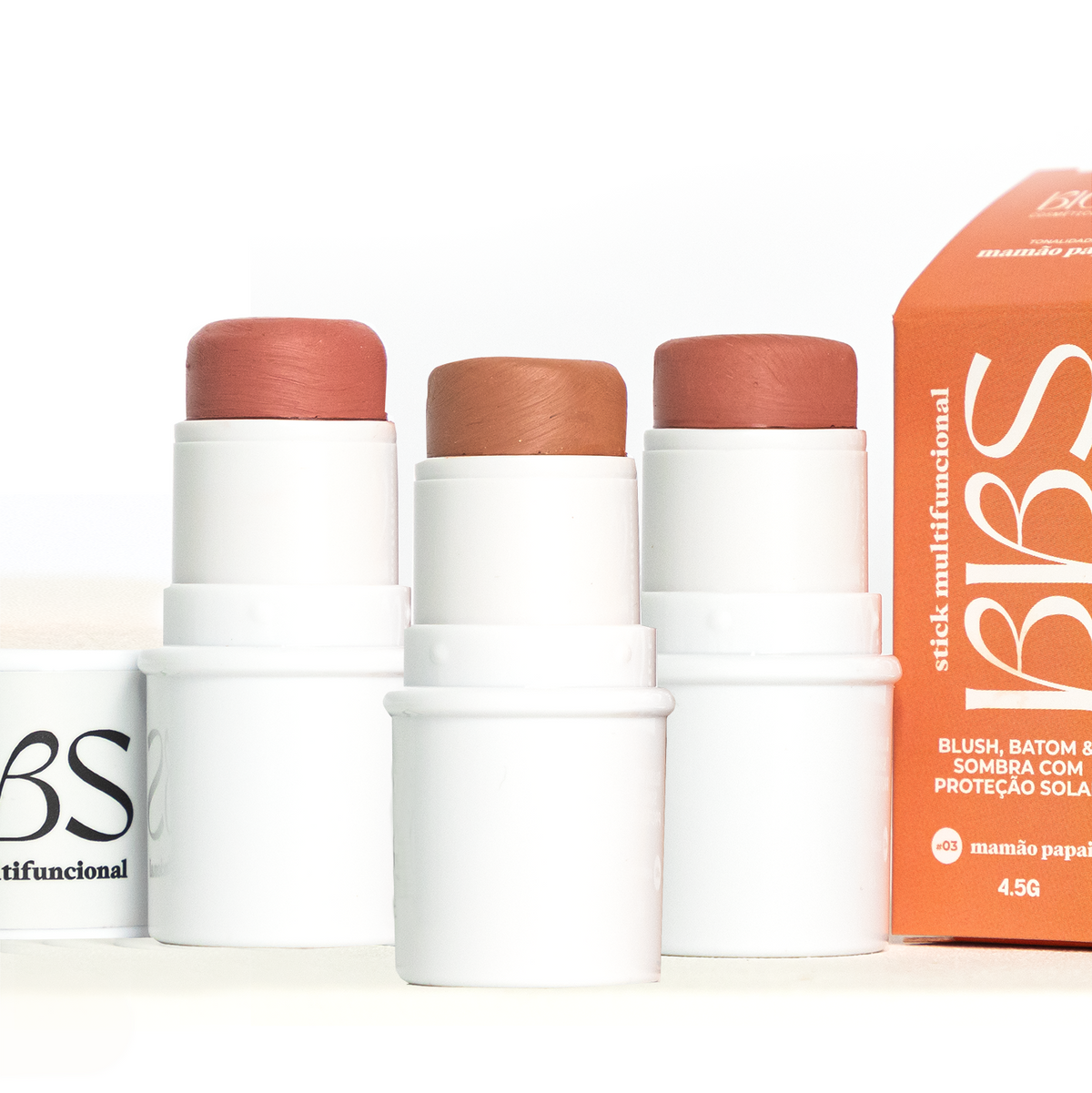 Combo BBS BioBio FPS63 - Mamão Papaia, Pêssego Rosé e Cenoura Bronze