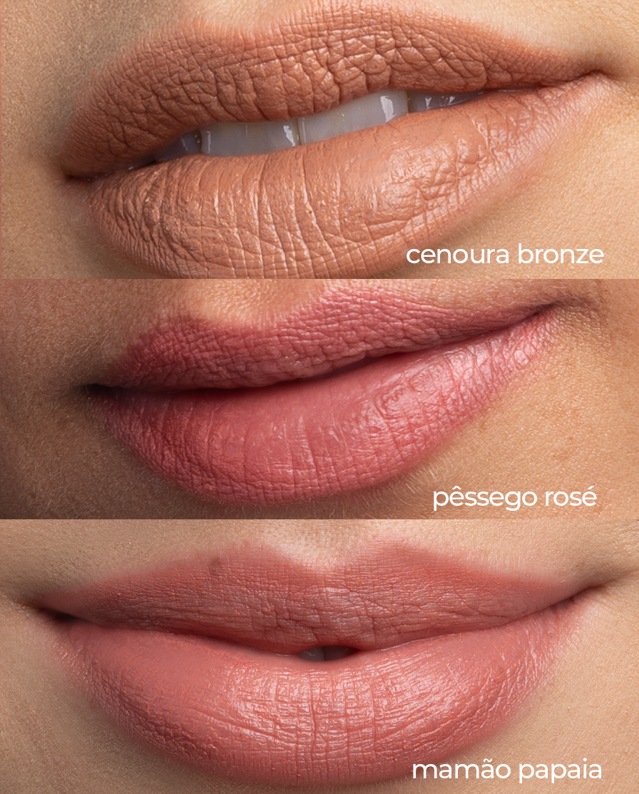 Combo BBS BioBio FPS63 - Mamão Papaia, Pêssego Rosé e Cenoura Bronze