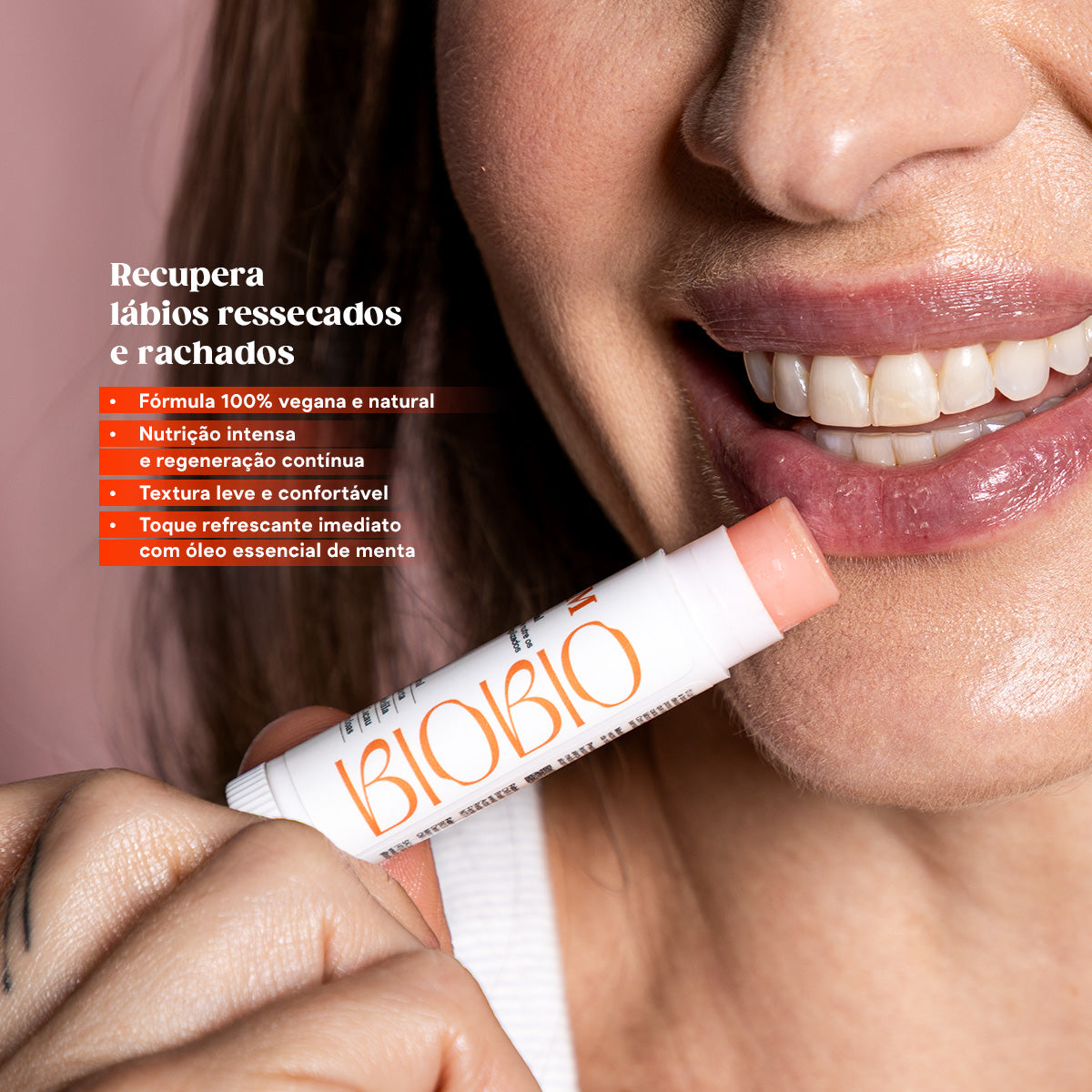 Lip Balm Hidratante Labial BioBio Triplo