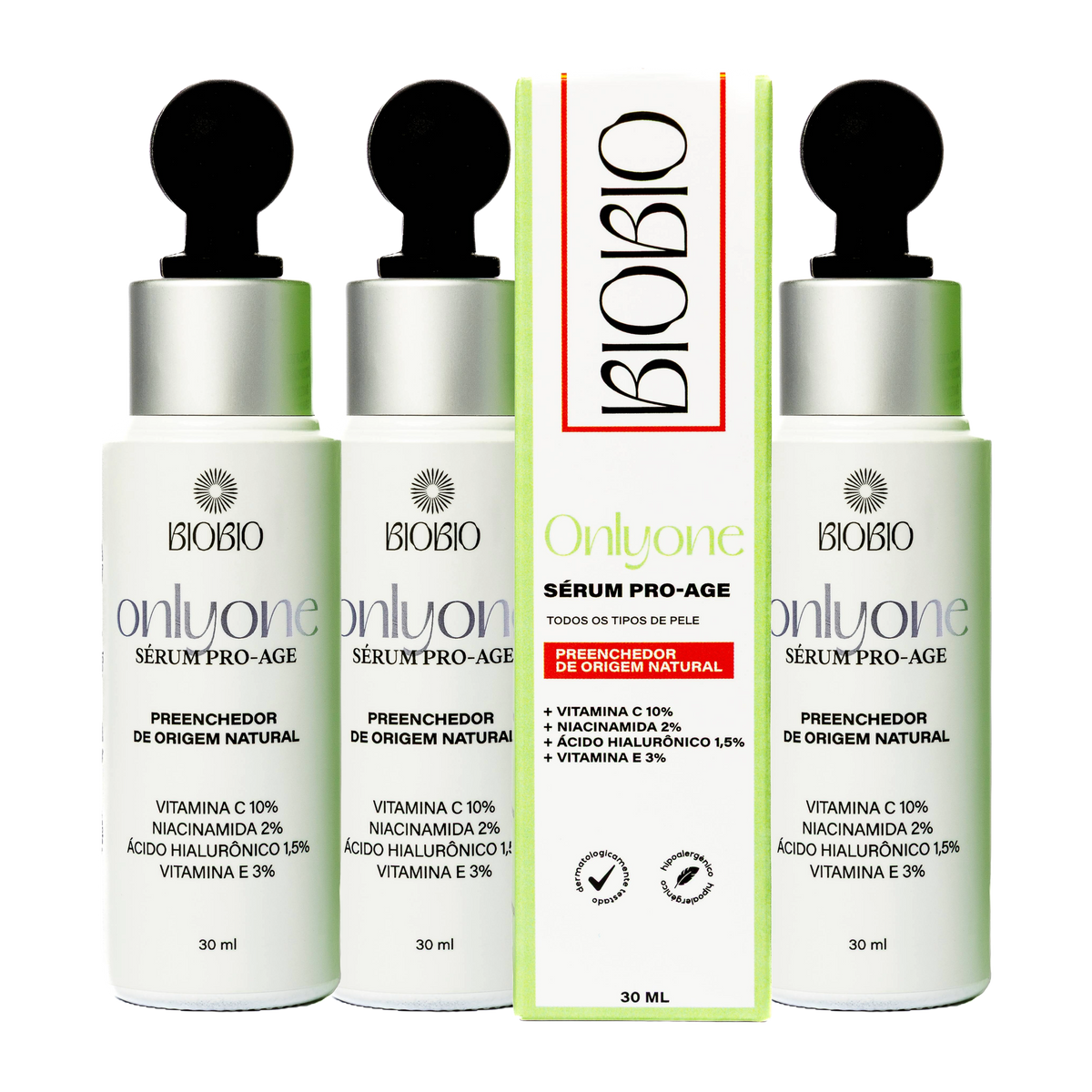 Triplo de Sérum Preenchedor Natural Only One Pro Age