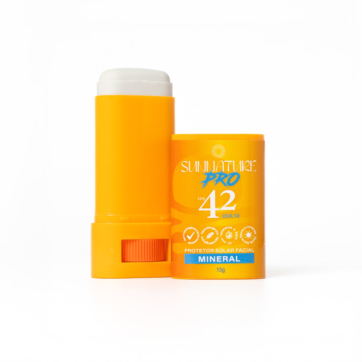 Protetor Solar mineral em Bastão Sunnature Pro