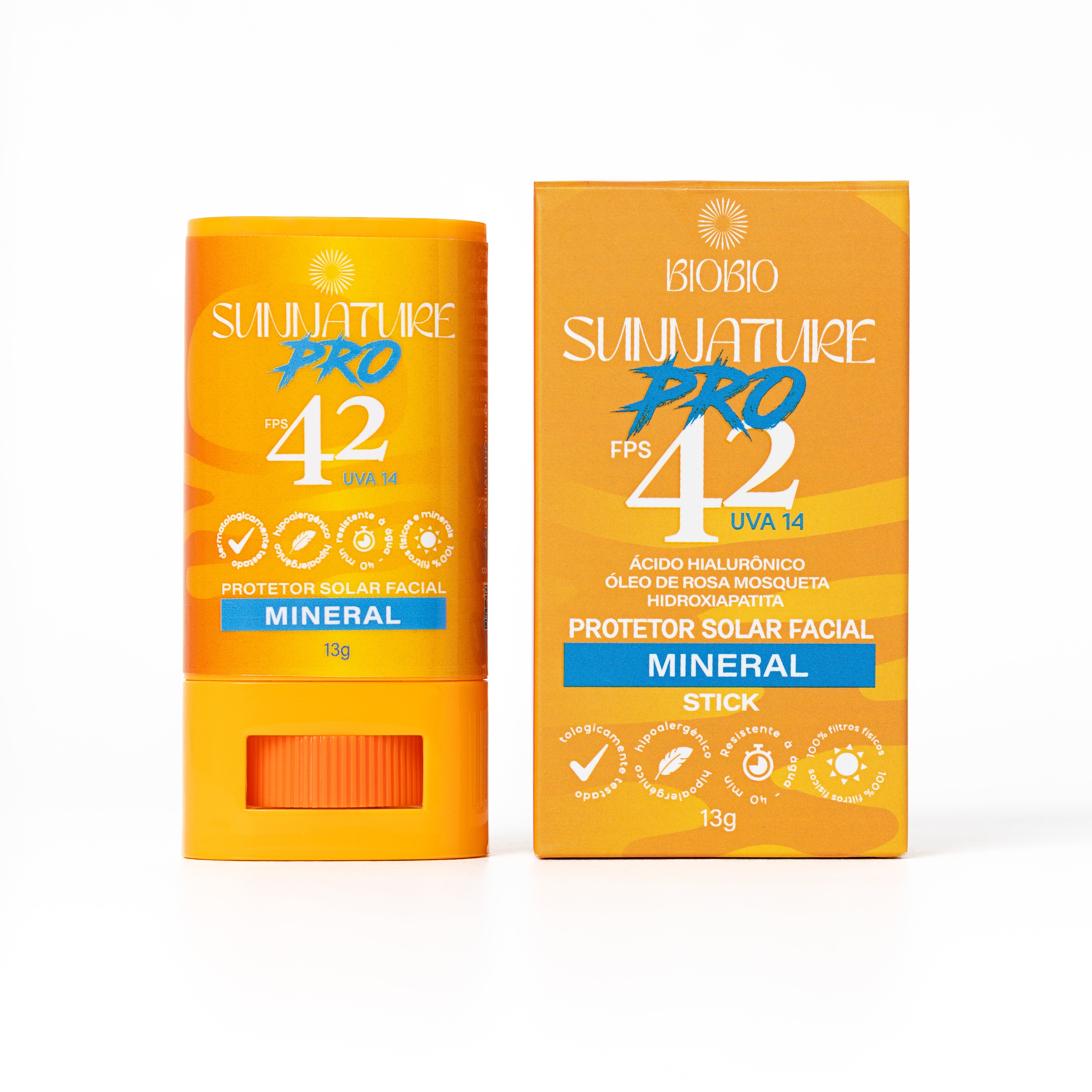 Protetor Solar mineral em Bastão Sunnature Pro – BioBio Cosméticos